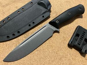 CPK CAROTHERS PERFORMANCE KNIVES HDFK Heavy Duty Field Knife Delta CPM3V BCM Handle w/Mashed Cat Kydex Sheath 極上美品良品