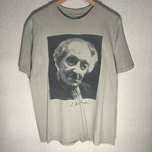 当時もの 1990s 電子音楽 テルミン Leon Theremin 肖像画 ヴィンテージ Tシャツ Hanes製 80s 90s ロック ベートーベン 偉人 スウェット