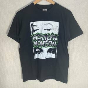  at that time thing 1990s Marilyn Manson Marilyn Monroe Canada made Fruit of the Loom made Vintage T-shirt 80s 90s lock 