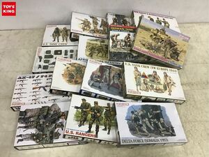 1円〜 同梱不可 ジャンク 1/35等 U.S.TANK CREW NW EUROPE 1944、DELTA FORCE SOMALIA 1993 他