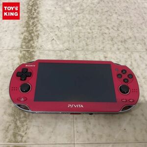 1円〜 動作確認/初期化済 箱無 PS Vita PCH-1000 レッド