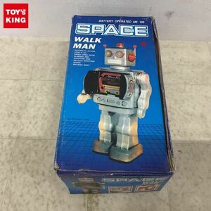 1 jpy ~ SPACE WALK MAN red tin plate robot 