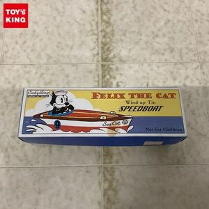 1 иен ~ Schylling FELIX THE CAT Wind-up Tin SPEEDBOAT
