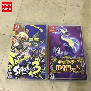 1円〜 Nintendo Switch ソフト ポケットモンスター バイオレット、スプラトゥーン3