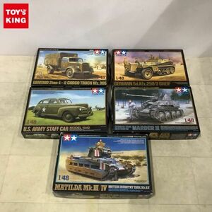 1円〜 タミヤ 1/8 ドイツ対戦車自走砲 マーダーIII イギリスイギリス歩兵戦車 マチルダMk.III/IV 他