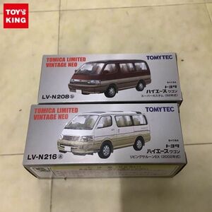 1 jpy ~ Tomica Limited Vintage Neo Toyota Hiace Wagon super custom 92 year, living saloon EX 2002 year 