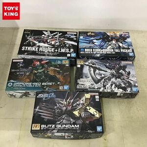 1 jpy ~ HG 1/144 build Strike Gundam full package, Strike rouge + I.W.S.P. other 