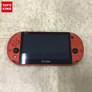 1 jpy ~ operation verification / the first period . settled box less PS VITA PCH-2000 body metallic * red 