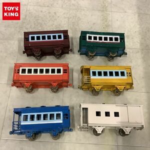 1 jpy ~ Junk Manufacturers unknown railroad model 2 axis passenger car blue green other 