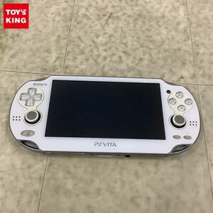 1円〜 動作確認/初期化済 箱無 PS Vita PCH-1100 クリスタルホワイト