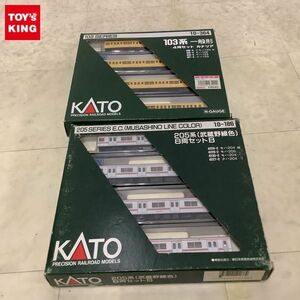 1円〜 動作確認済 KATO Nゲージ 10-186 205系 武蔵野線色 8両セット B、10-364 103系 一般形 4両セット カナリア