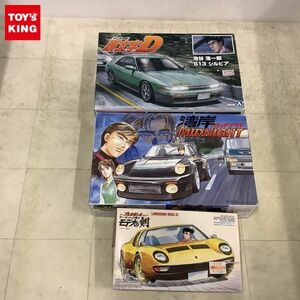 1円〜 アオシマ 1/24 頭文字D 池谷 浩一郎 S13シルビア 、フジミ 1/24 湾岸ミッドナイト ブラックバード ポルシェ911ターボ他