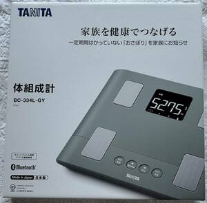 【未使用】タニタ TANITA 体組成計 BC-334L-GY スマホ連携 体重計