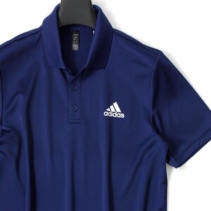 新品 春夏 アディダス ゴルフにお勧め メンズ 半袖 ポロシャツ XO adidas GOLF ストレッチ シャツ スポーツ ウェア サマー 青 ◆CC2282B