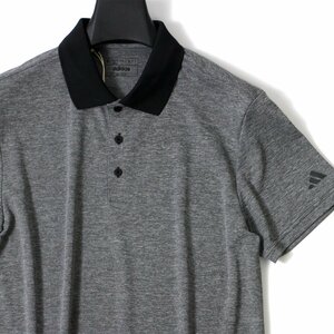 新品 春夏 アディダス ゴルフ 半袖 ポロシャツ メンズ M 杢柄 adidas GOLF 襟切替 シャツ ウェア スポーツ サマー ◆CG2361A