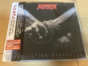 ACCEPT / Objection Overruled 国内初回盤 帯付き　アクセプト 