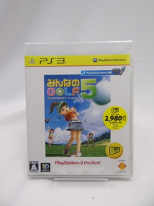 3835　未開封品　みんなのGOLF 5 PlayStation 3 the Best (再廉価版)
