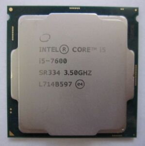 CPU intel Core i5-7600 3.50ＧＨz SR334 　 動作品