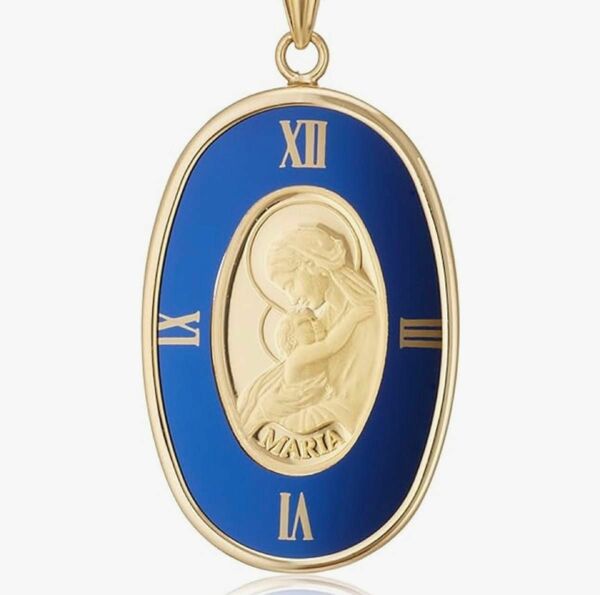 新品　パンプ社　聖母マリアとキリスト 純金コインペンダント　純金メダル 999.9 ネックレス ヘッド　外枠 K18 金貨　