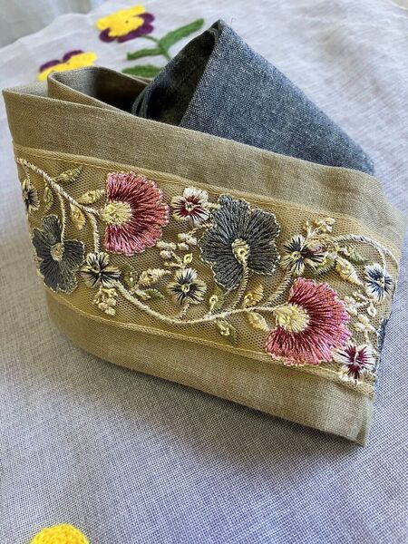 インド刺繍 ヘアターバン