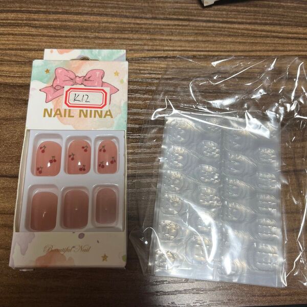 ネイルチップ さくらんぼ チェリー チップ専用シール付き