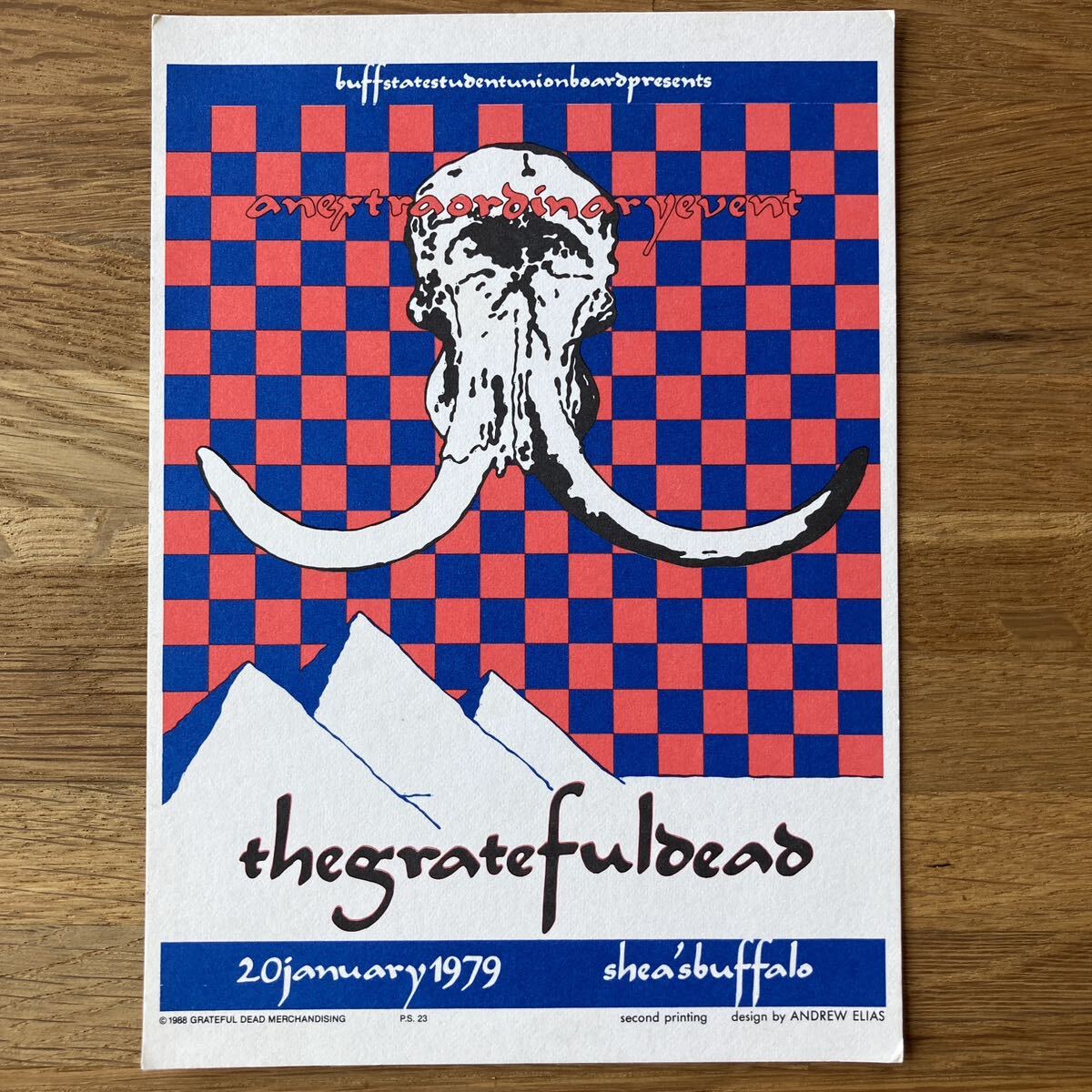 Grateful Dead ヴィンテージポスター【未使用】【希少】① Grateful Dead ヴィンテージポスター【未使用】【希少】①