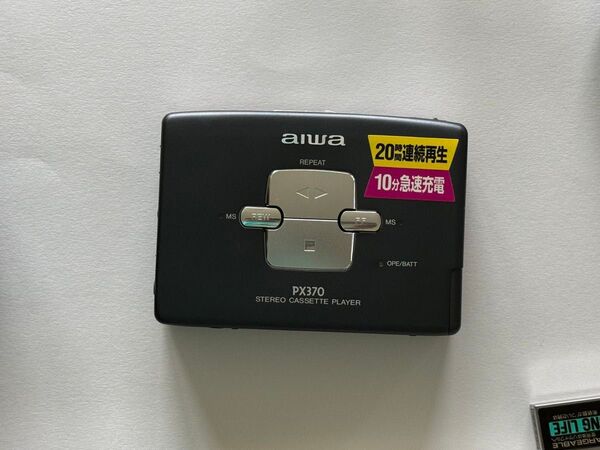 【美品】aiwa HS-PX370B ステレオカセットプレーヤー