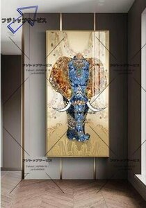 店長特選★贅沢な装飾画 象 油彩 美術品 絵画 玄関 壁画 掛け 装飾 応接間