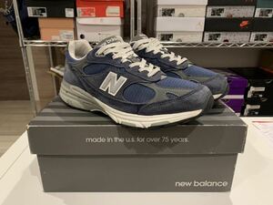 中古美品NEW BALANCEニューバランス MR993VI MADE IN USA ネイビー26.5cm