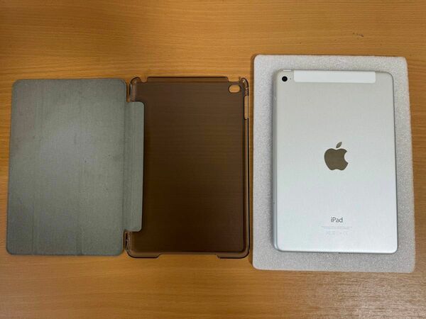 iPad Mini 4 Wi-Fi + Cellular 128GB シルバー MK772J/A A1550 ケース付き