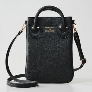 YOUNG OLSEN ヤングアンドオルセン スマホショルダーバッグ BLACK 新品未使用