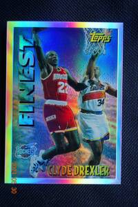 Clyde Drexler 1995-96 Topps Mystery Finest Refractor