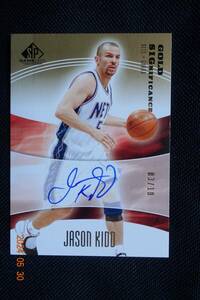 Jason Kidd 2004-05 SP Game Used Significance Gold #03/10!!