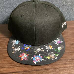 【未使用品】NEW ERA ニューエラ キャップ ワンピース 限定 コラボ 帽子 9FIFTY ブラック SNAPBACK スナップバック L-XL