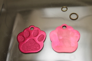 # cat.. dog identification tag magenta [ name inserting charge included ]|mdpdt