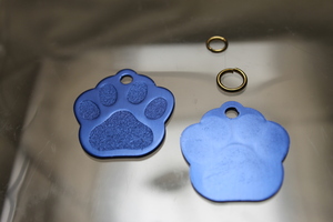 # cat.. dog identification tag blue [ name inserting charge included ]|mdpdt