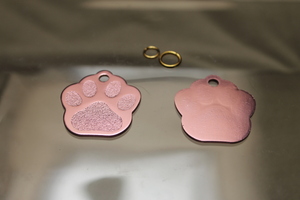 # cat.. dog identification tag pink [ name inserting charge included ]|mdpdt