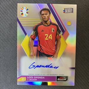 2023-24 Topps Finest Road To UEFA Euro Cup Lois Openda Auto 直筆サインカード ロイス・オペンダ