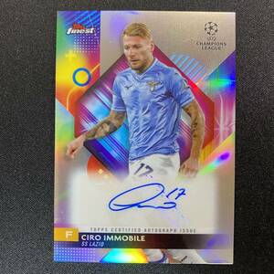 Ciro Immobile 2023-24 Topps Finest UEFA Refractor Auto Lazio 直筆サインカード チーロ・インモービレ