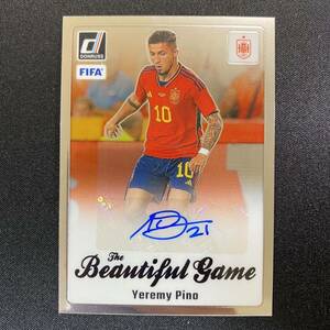 2023-24 Panini Donruss Soccer Yeremy Pino Beautiful Game Auto 直筆サインカード ジェレミ・ピノ