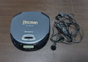 Discman SONY ポータブルCDプレーヤー　リモコン機能ヘッドホン付　動作品