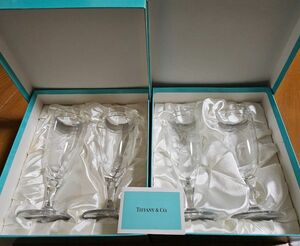 【新品未使用】Tiffany&Coアトラス ピルスナー ペアグラス２箱セット