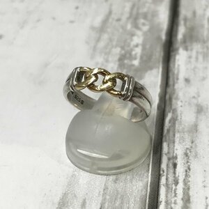 ＴＲＵＳＳＡＲＤＩ トラサルディ １４号 ３．２ｇ リング シルバー Ｋ１８ ゴールド 指輪 アクセサリー アクセサリー/208