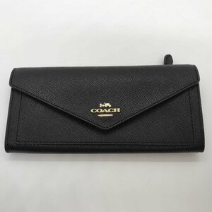 美品 ＣＯＡＣＨ コーチ ブラック 黒 ３０３３ＩＭＢＬＫ 長財布 財布 レディース レザー ロゴ ウォレット 鞄/233