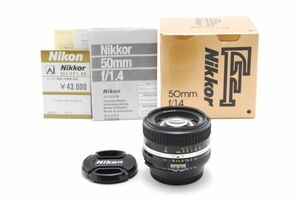 #2567◆送料無料◆Nikon ニコン Ai-s Nikkor 50mm F1.4 元箱