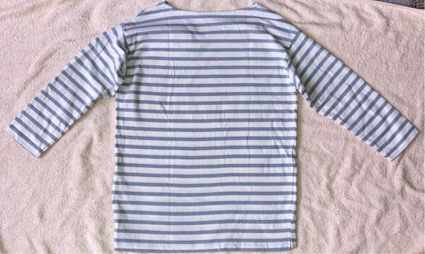 キッズボーダーカットソーTシャツ八部袖130サイズ綿100%