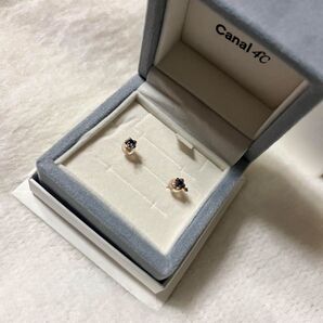 未使用 Canal 4°C K10ピンクゴールド ピアス
