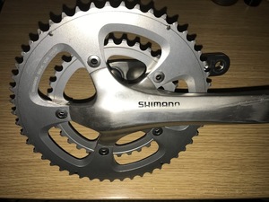 Shimano シマノ FC R600 50/34t PCD110 165mm ショート クランク！アルテグラFD6600セット