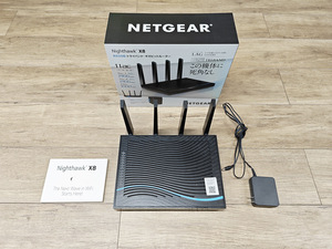 ネットギア NETGEAR AC5300 Nighthawk X8 Tri-Band WiFi Router Model R8500 Wi-Fi5 11ac Tri-band 5GHz 4x4 MIMO ルーター 