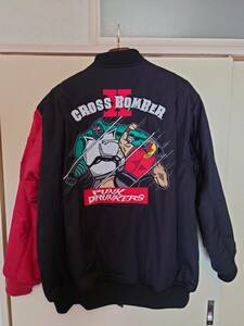 [ б/у ] Kinnikuman ×PUNK DRUNKERS Cross Bomber MA-1 (L размер )